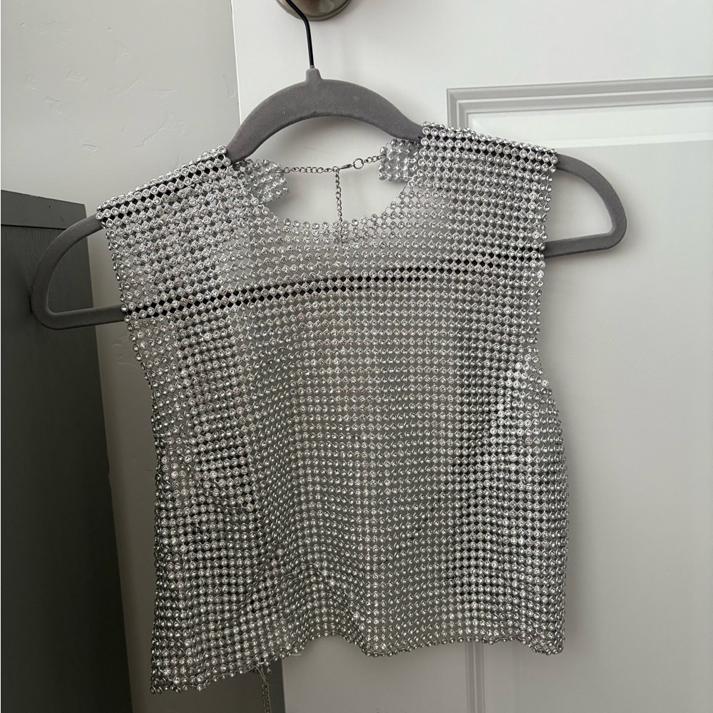 12th tribe Silver Chainmail Women Top